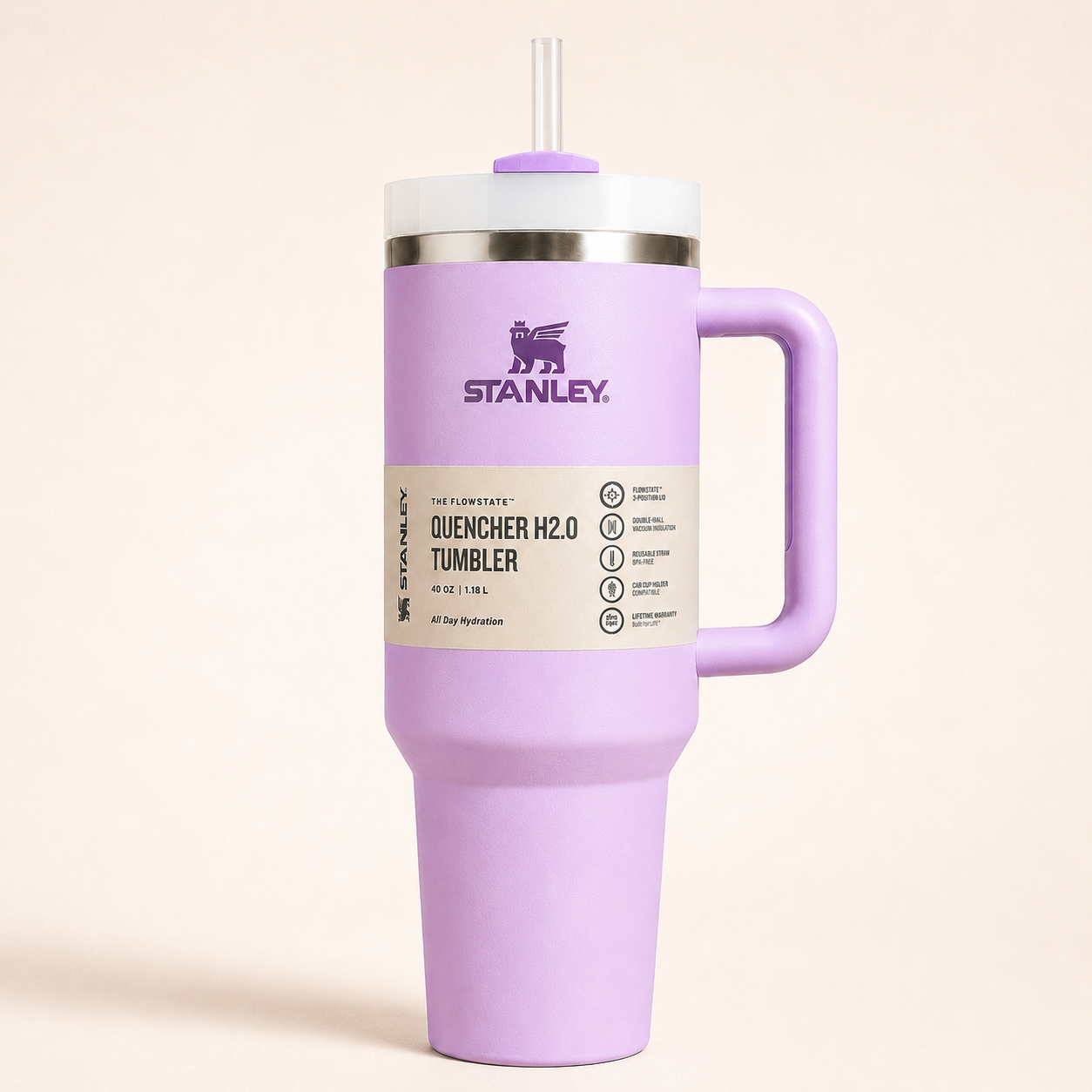 Stanley Adventure Quencher 40oz Tumbler – Free Steel Straw & Straw Stopper