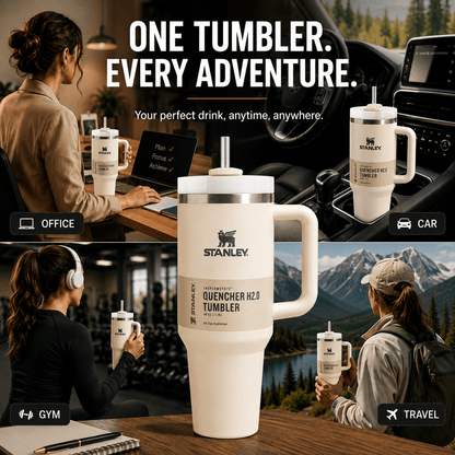 Stanley Adventure Quencher 40oz Tumbler - Pearl Cream