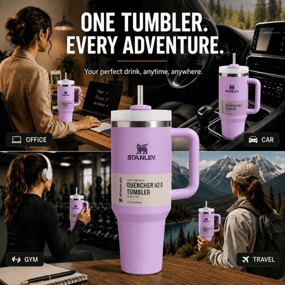 Stanley Adventure Quencher 40oz Tumbler - Lavender Purple | Insulated Tumbler | Billara